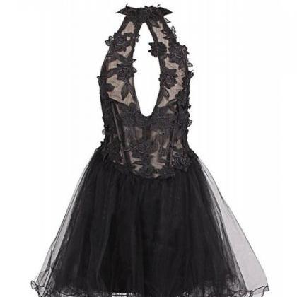 Black Homecoming Dresses Sleeveless A Line..