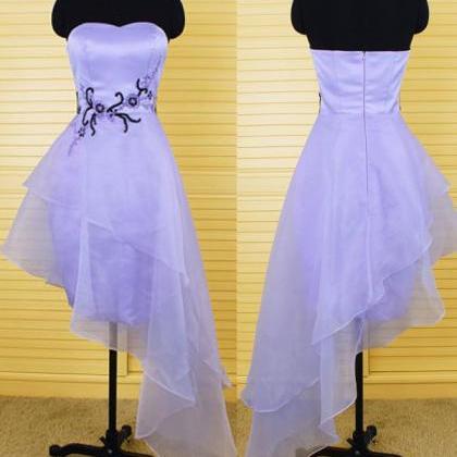 Lavender Homecoming Dresses Sleeveless Empire..