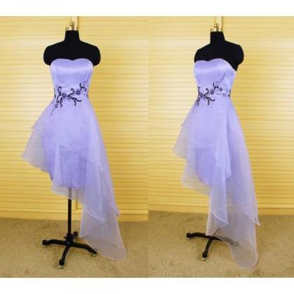 Lavender Homecoming Dresses Sleeveless Empire..